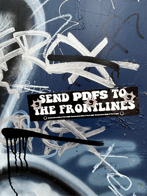 Frontlines Laminated Bumper Sticker